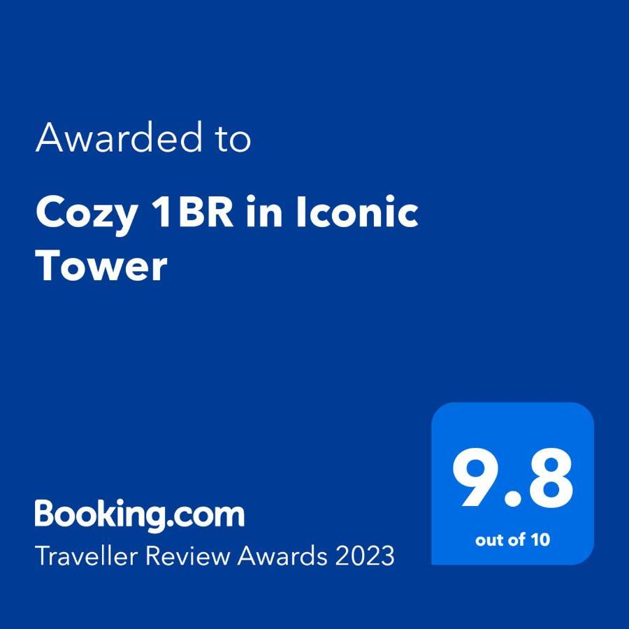 Cozy 1Br In Iconic Tower Apartman Abu Dzabi Kültér fotó